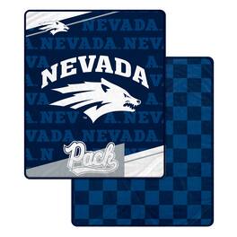 Pegasus - Nevada Wolf Pack 60" x 70" Diagonal Ghost Checkered Double-Sided Blanket - Multicolor