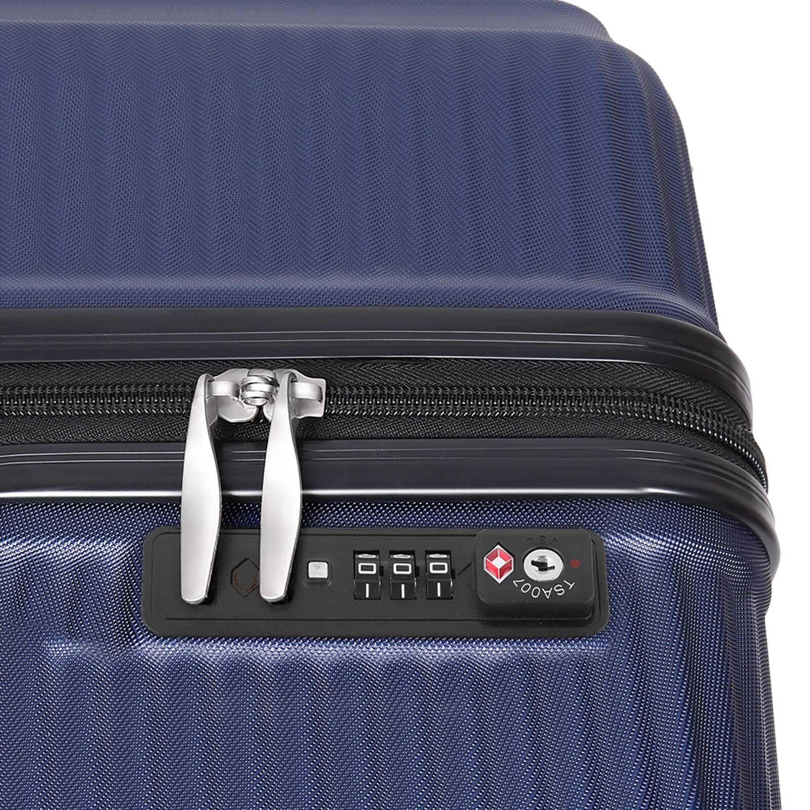 Alt View 2. Oumilen - 3-Piece Luggage Set (20/24/28 Inch) with TSA Lock, Durable ABS Hardcase Suitcases - Blue.