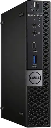 Dell - Refurbished Excellent - Optiplex 7050 Micro Desktop PC, Intel Core I7-6700T up to 3.6GHz, 32GB DDR4 RAM, 1TB SSD, USB WiFi, Win11 Pro - Black