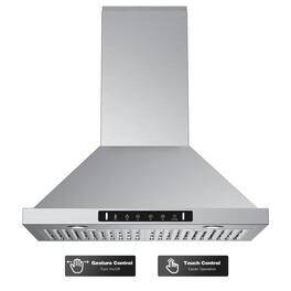 VIKIO - 30 inches - Convertible - Wall Range Hood - Stainless Steel