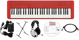 Casio - CTS1RD EPA Pack with Stand, Adapter, Headphones, and Software