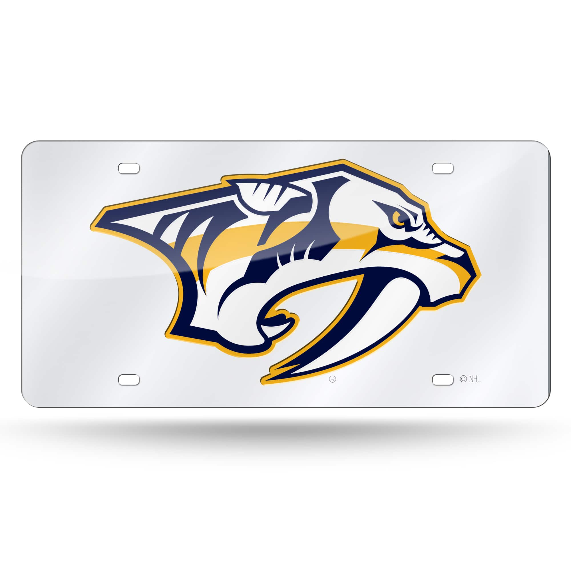 Rico Industries - Nashville Predators Acrylic License Plate Laser Tag - Multi