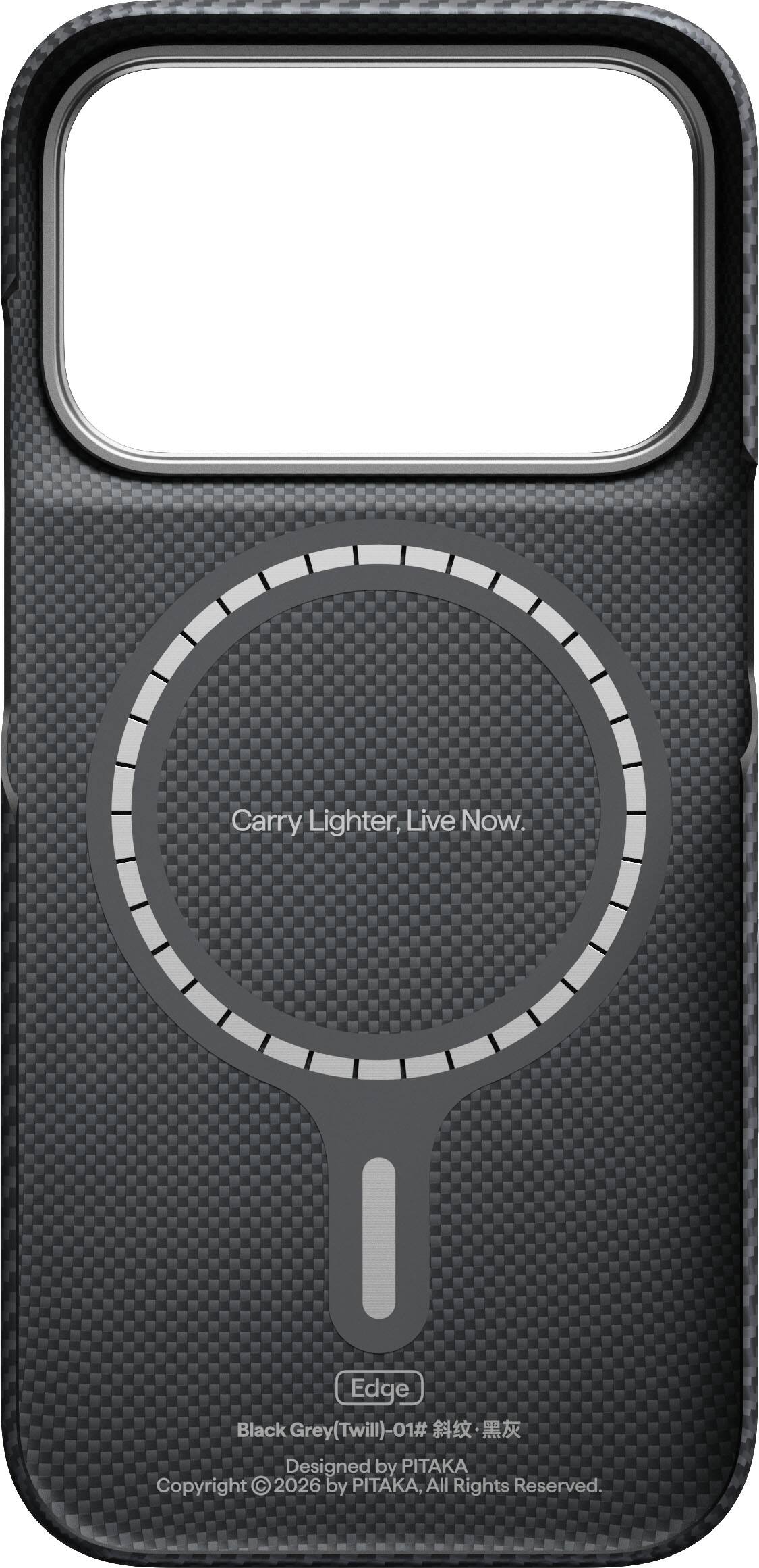 Carry Lighter, Live Now.

Edge Black Grey (Twill)-01#  
Designed by PITAKA  
Copyright © 2026 by PITAKA, All Rights Reserved.