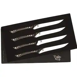 Shun - Shima 4 Piece Steak Knife Set - Black