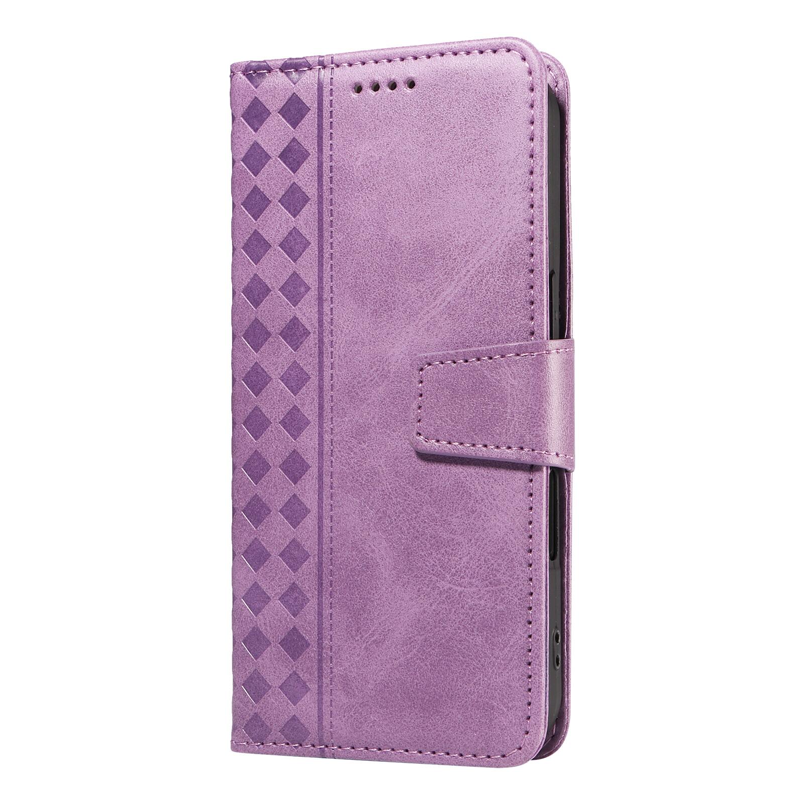 Alt View 2. Dteck - For Samsung Galaxy A17 5G Shockproof Leather Folio Kickstand Card Slots Wallet Case with Strap - Purple.