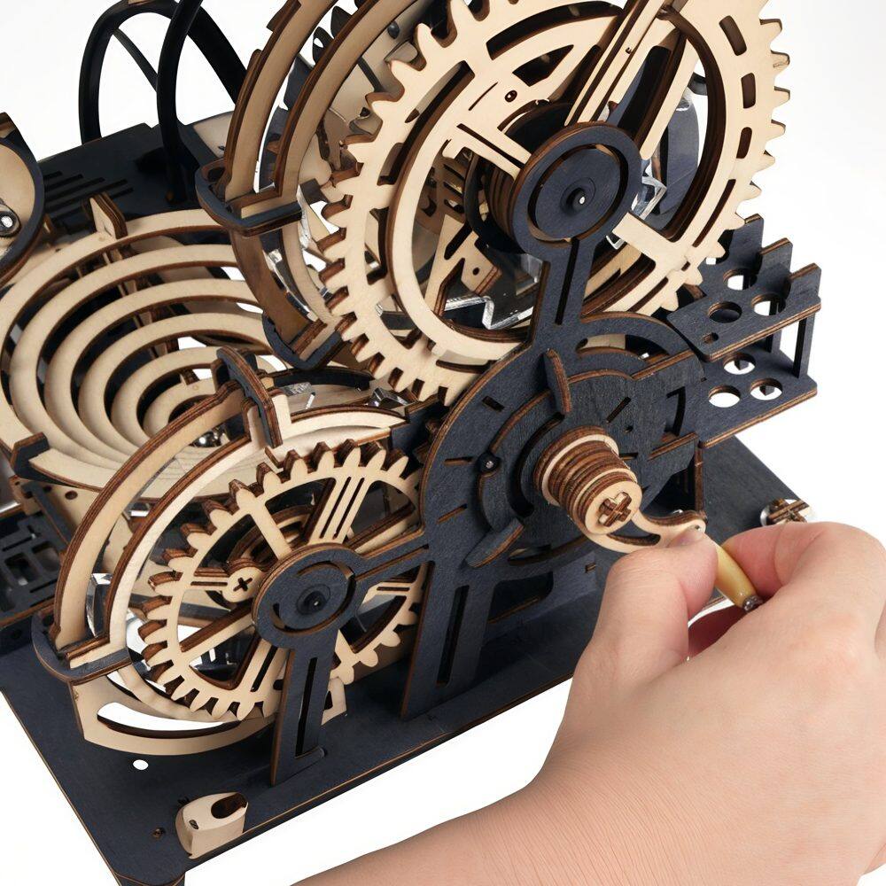 Alt View 2. 3D Puzzle - DIY 3D Moving Gears Puzzle - Marble Night City - 253 pcs.