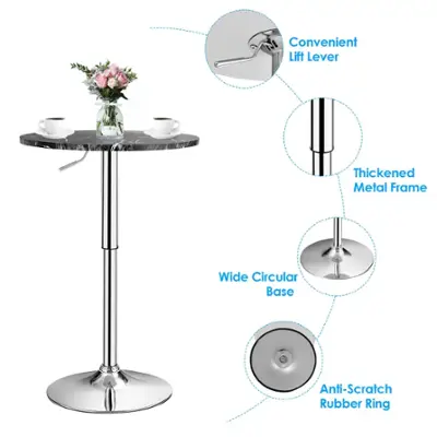 Adjustable Cocktail Table With Hidden Storage