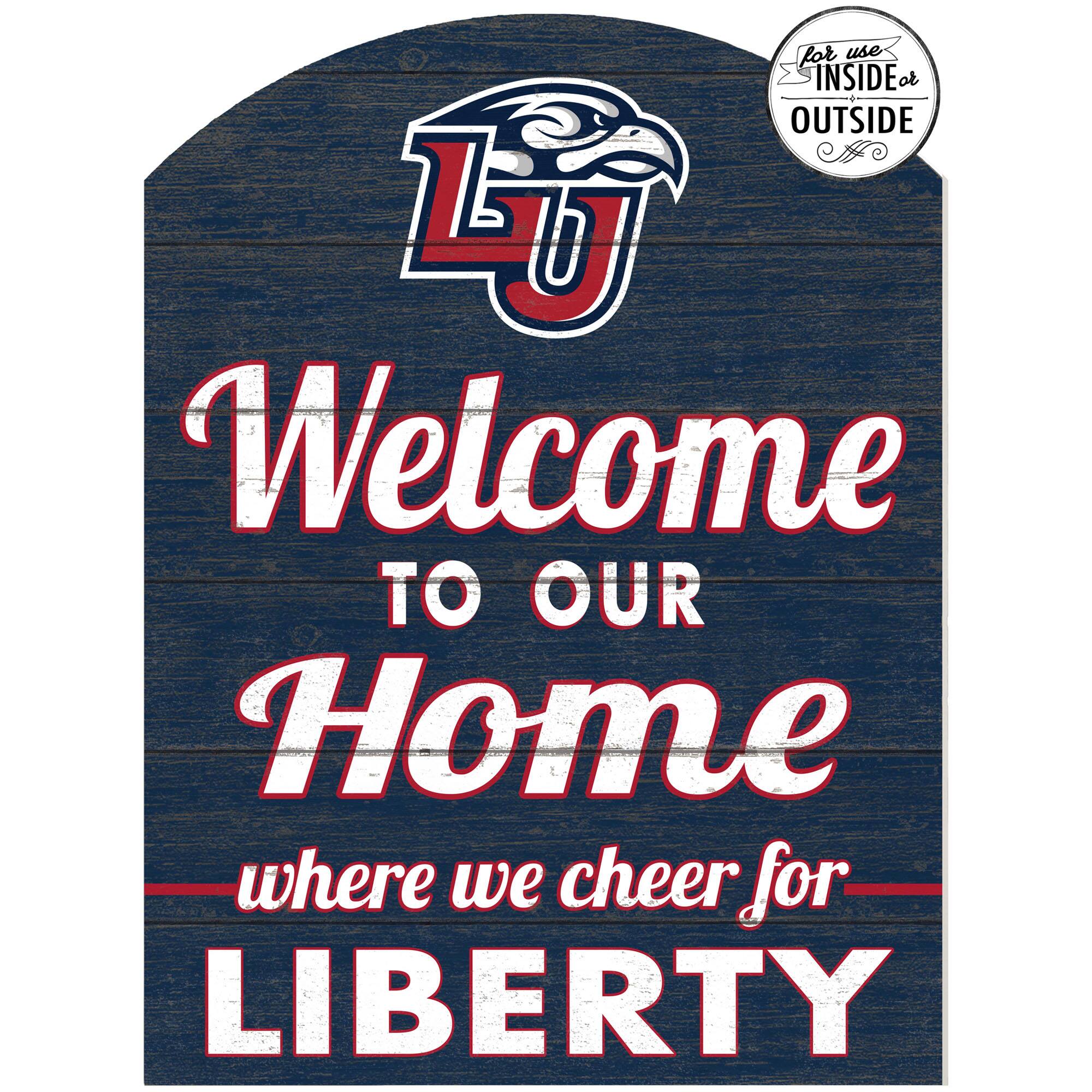Navy Liberty Flames 16'' x 22'' Marquee Sign