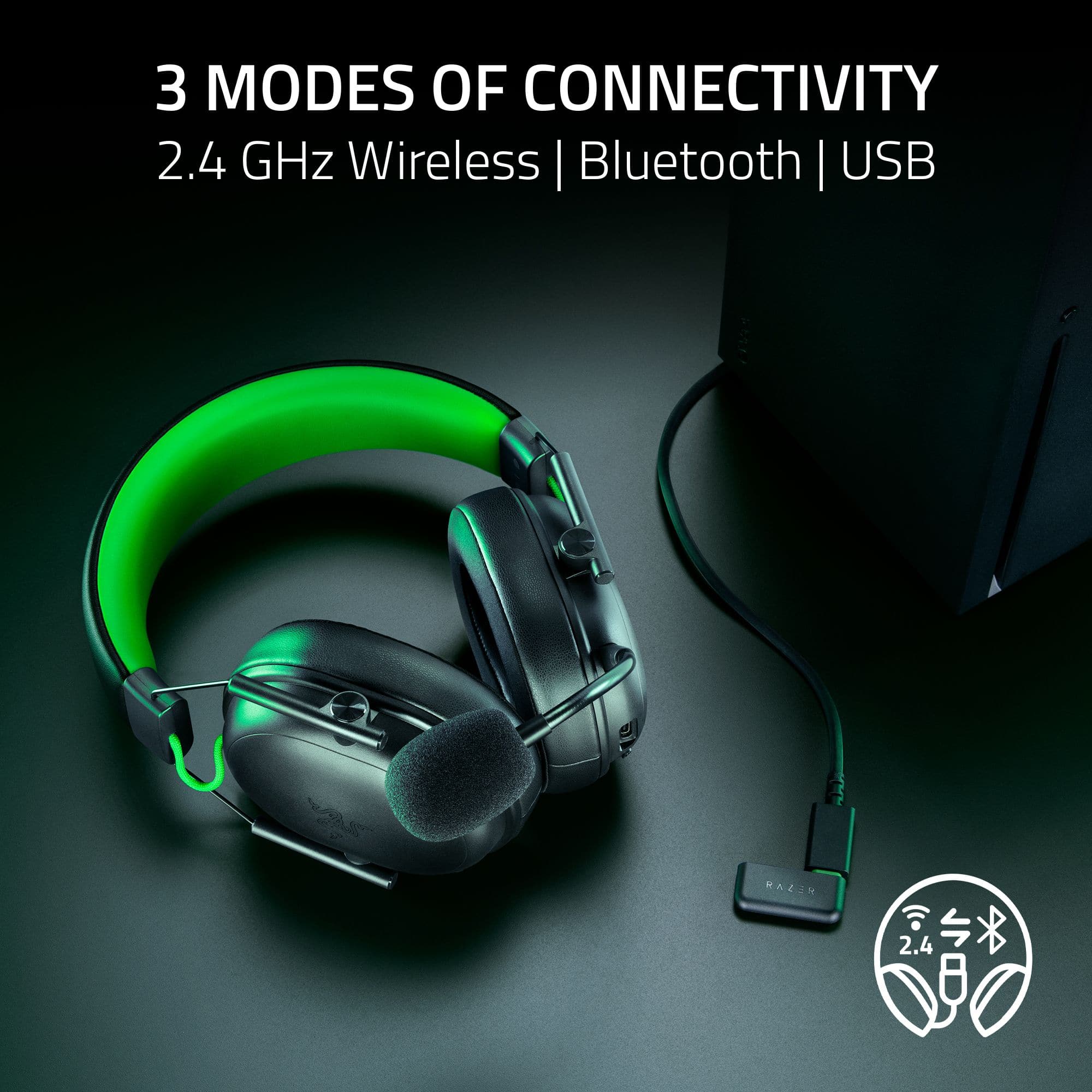 ヘッドセットBlackShark V3 X HyperSpeedワイヤレス＋有線 Razer BlackShark V3 X Hyperspeed Wireless Over the Ear