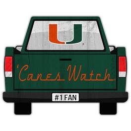 Fan Creations - Miami Hurricanes 12'' x 12'' Truck Back D-cor - Multicolor