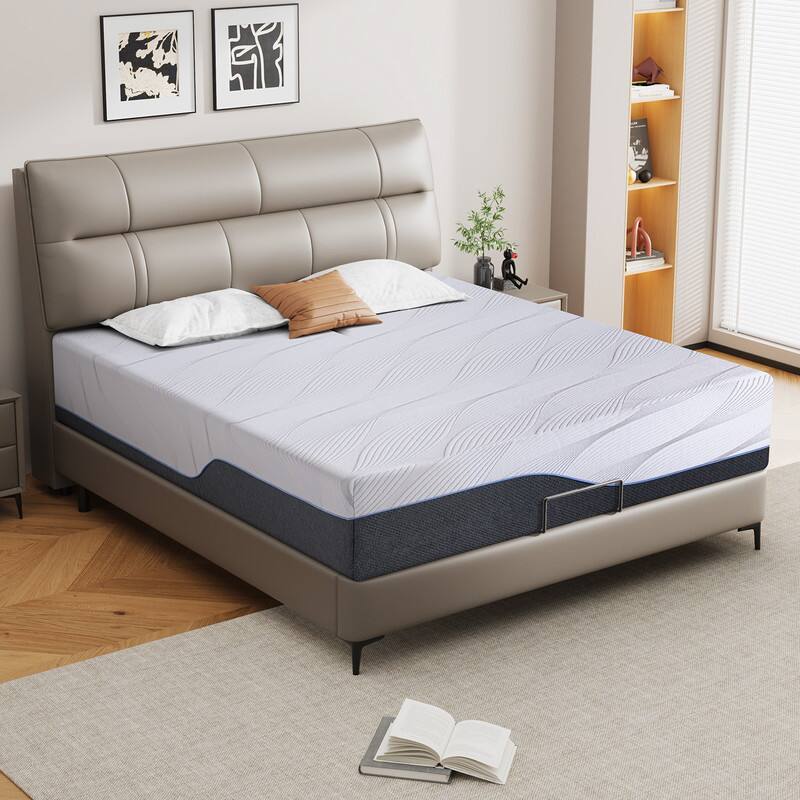 Alt View 6. Dyonery - 14" Full Size Memory Foam Mattress,Cooling Copper Gel Bed in a Box,for Back Pain and Electric Bed,CertiPUR-US Certified - Gray.