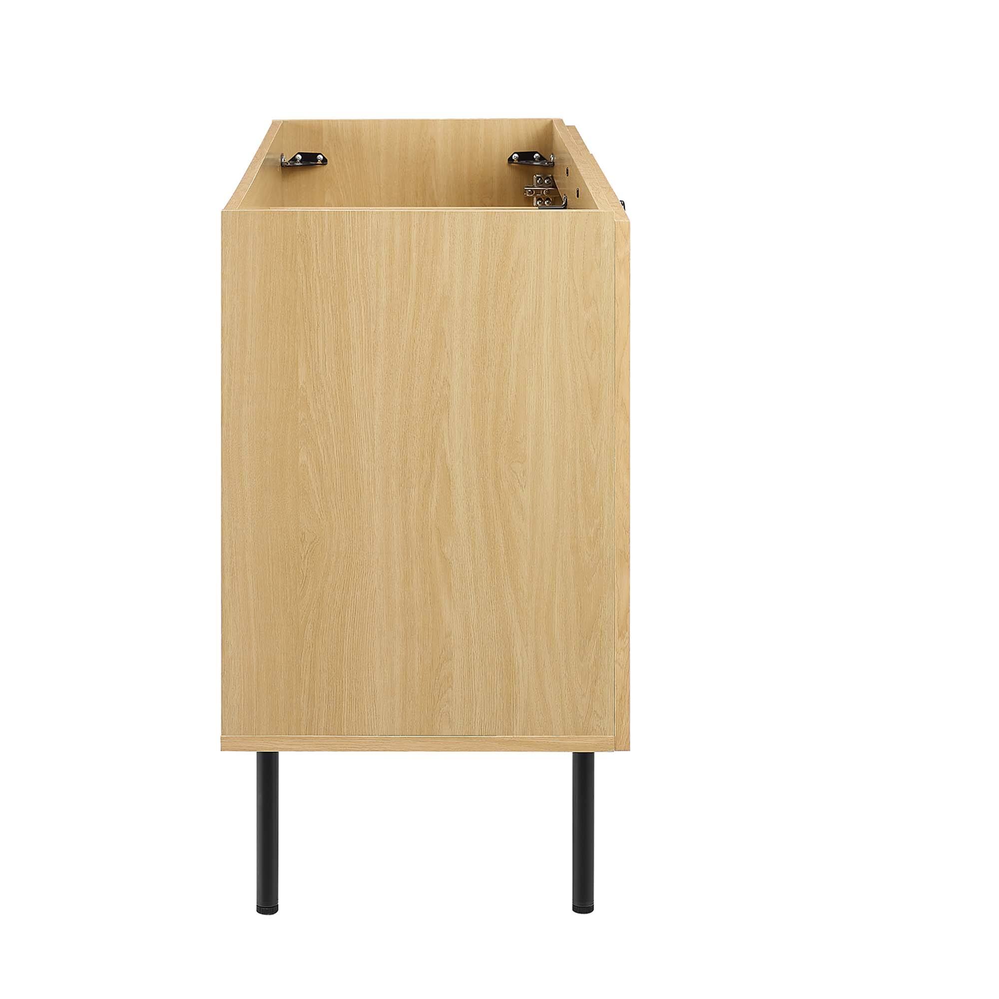 Alt View 1. Modway - Chaucer Bathroom Cabinet Basin Not Included by Modway - Oak.