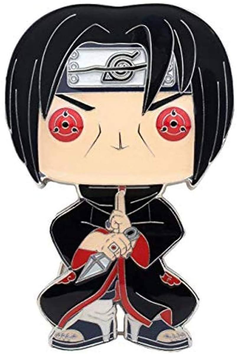 Alt View 1. Funko - Naruto 3 Inch Funko POP Pin | Itachi - Black.