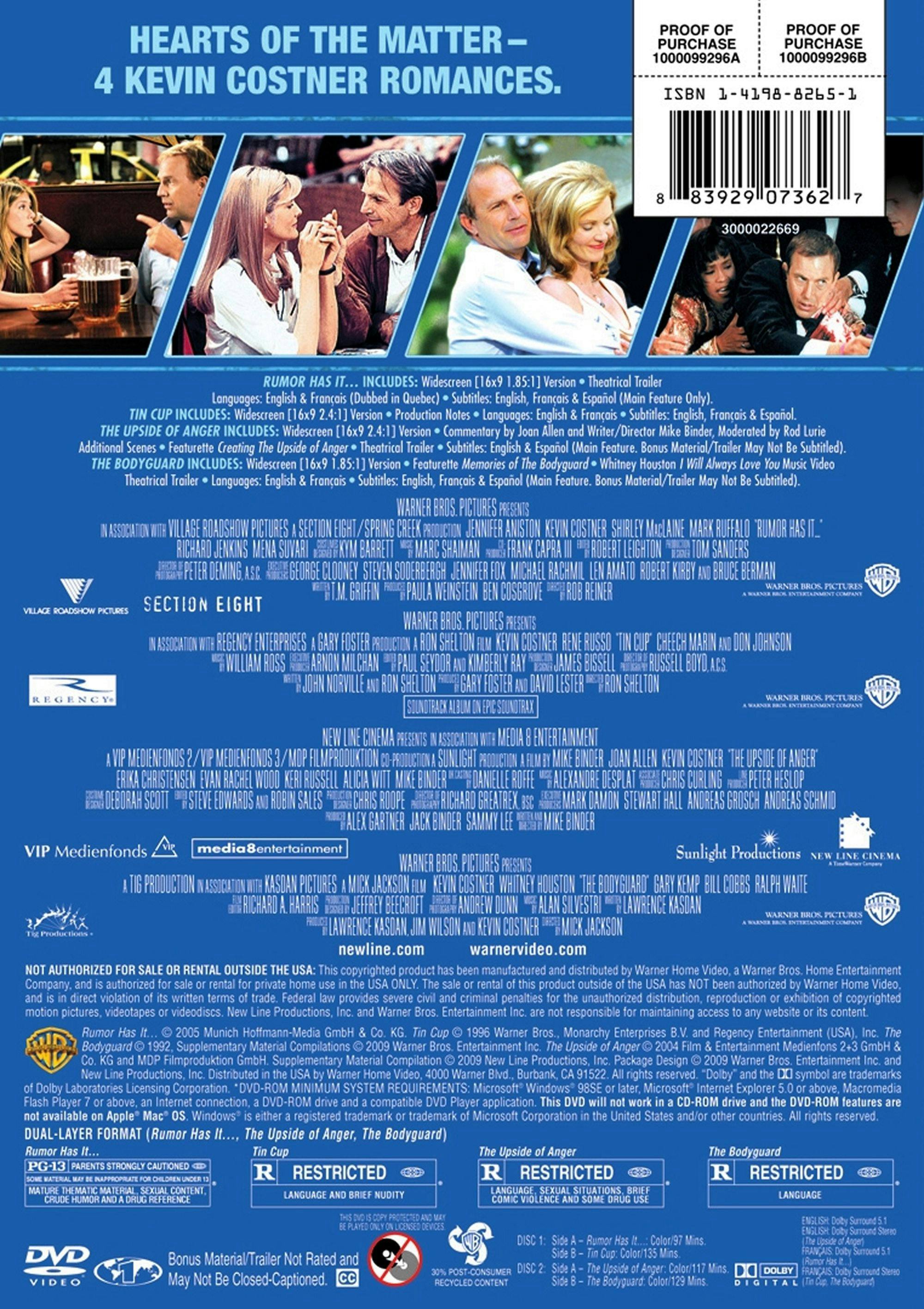 Angle. Kevin Costner Collection (Box Set) [DVD].