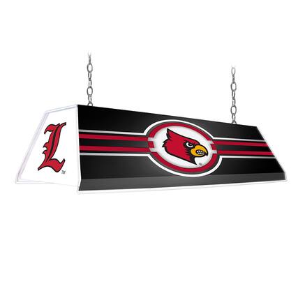 Front. The Fan-Brand - Louisville Cardinals 46'' x 13.5'' Pool Table Light - Multicolor.