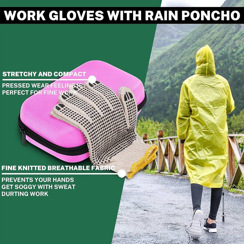 WORK GLOVES WITH RAIN PONCHO

STRETCHY AND COMPACT  
PRESSED WEAR FEELING IS PERFECT FOR FINE WORK

FINE KNITTED BREATHABLE FABRIC  
PREVENTS YOUR HANDS GET SOGGY WITH SWEAT DURING WORK