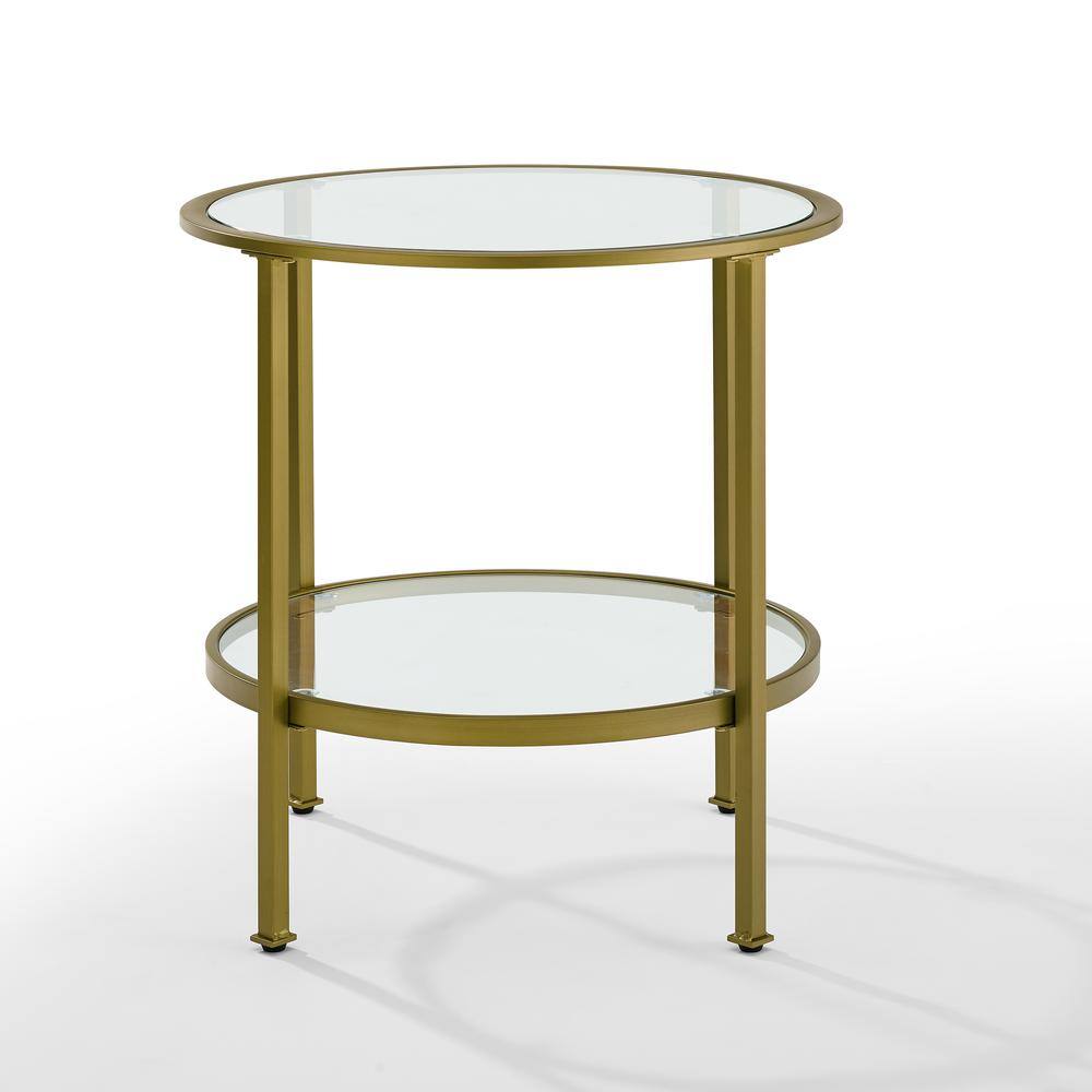 Alt View 6. Crosley Furniture - Aimee Side Table - Soft Gold.