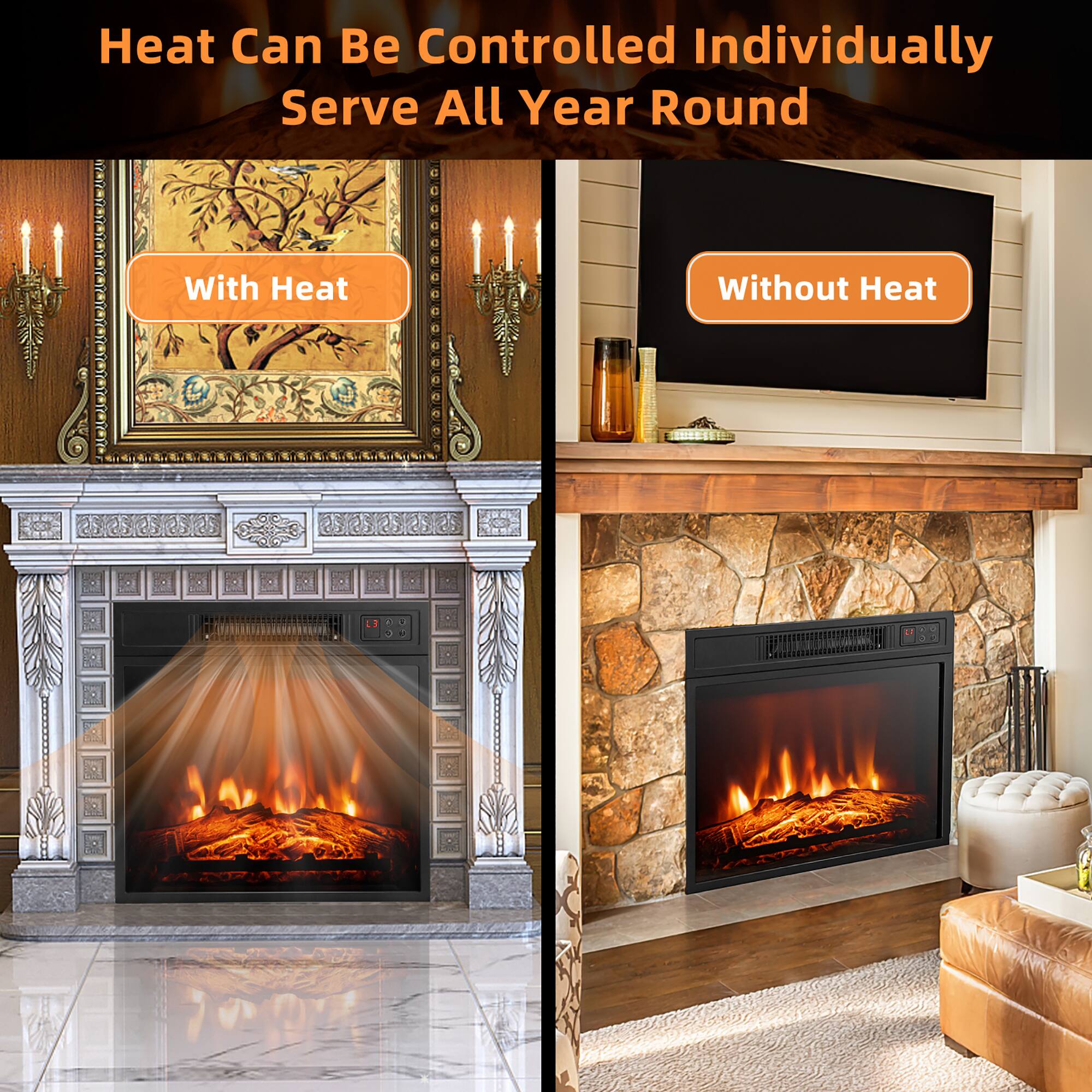 Heat Can Be Controlled Individually  
Serve All Year Round  

With Heat  

Without Heat