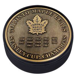 Mustang Drinkware - Toronto Maple Leafs 13-Time Stanley Cup Champions Medallion Collection Puck - Multicolor
