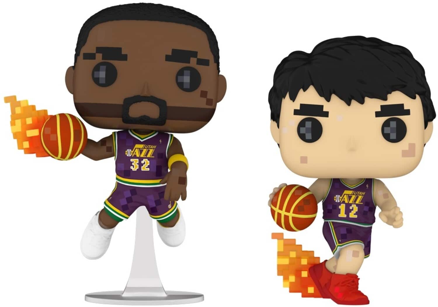 FUNKO POP! 8-BIT: NBA JAM - Utah Jazz 2PK - COLLECTABLES - Multicolor