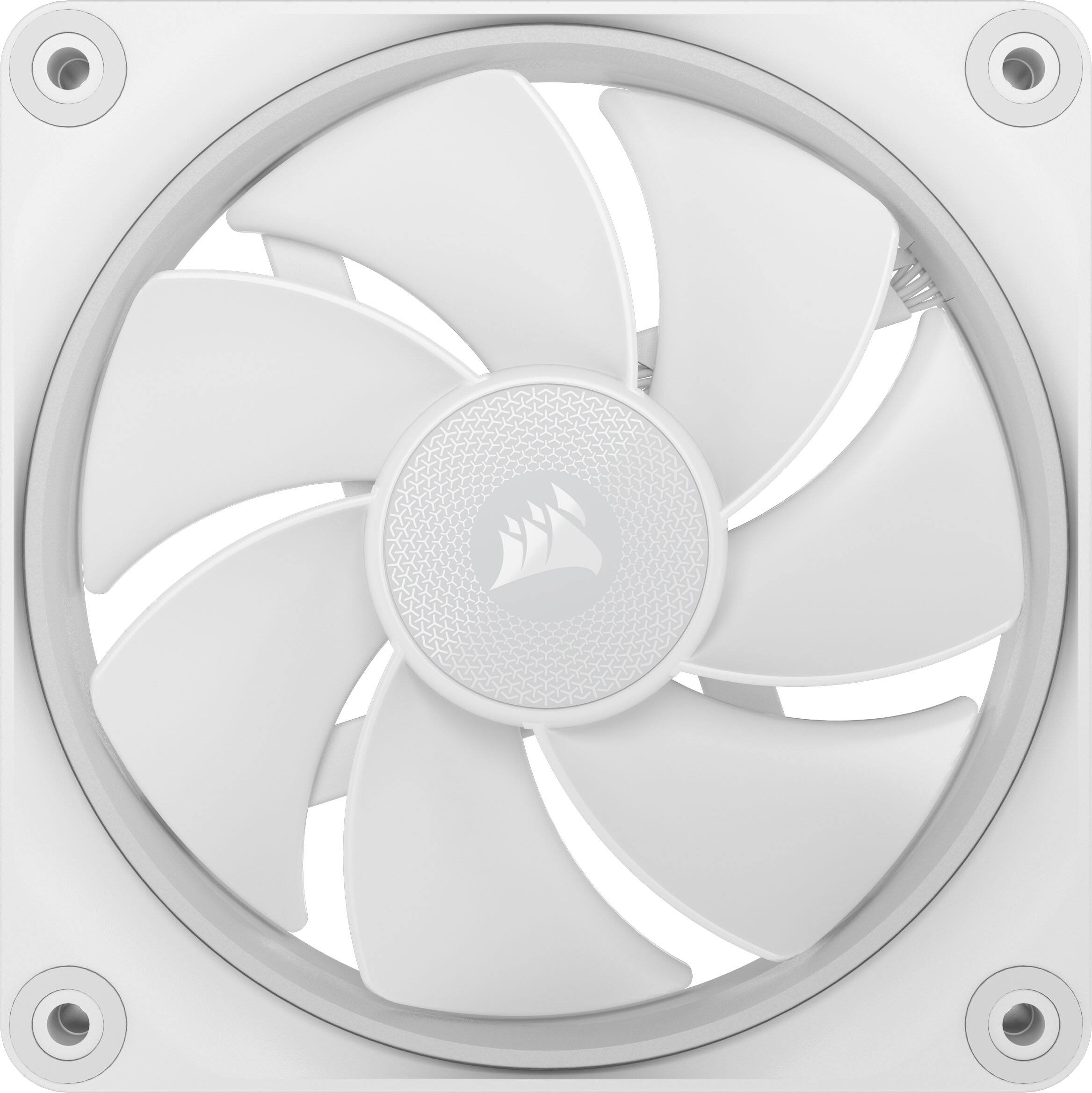 Alt View 18. CORSAIR - iCUE LINK LX120-R RGB 120mm PWM Reverse Blade Computer Case Expansion Fan - White.