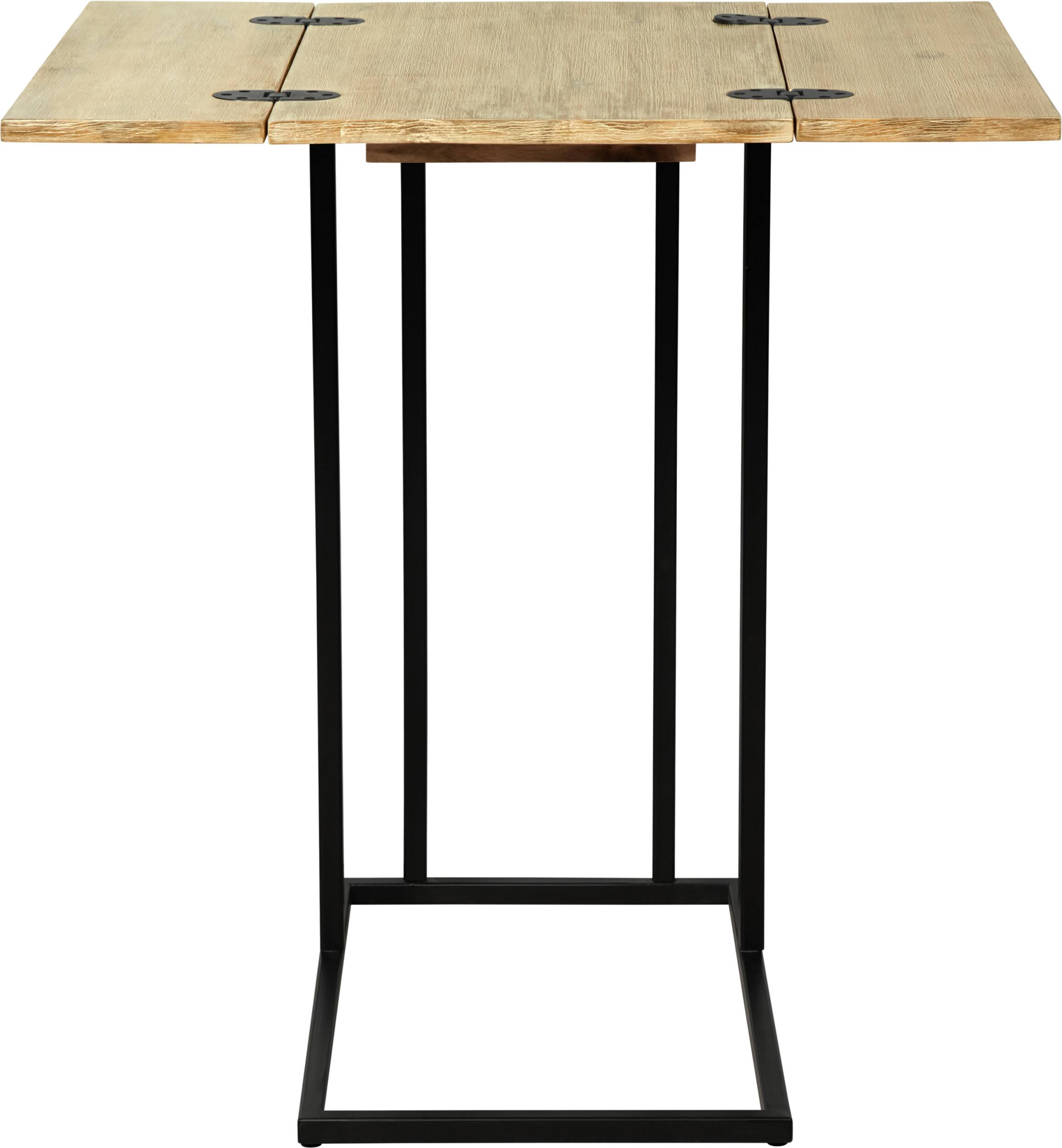 Alt View 13. Serta - Harton Rustic Expandable C Side Table - Natural Wood.