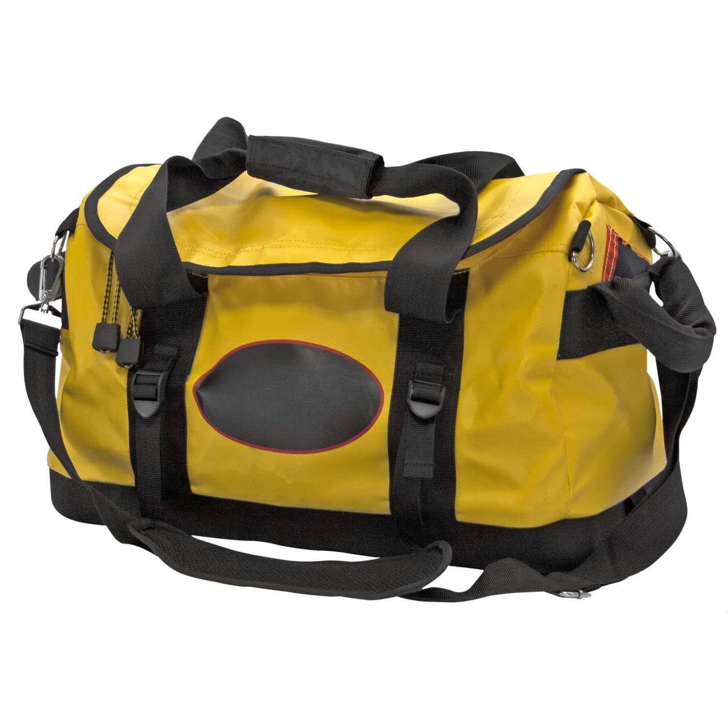Front. Fabibe - Speed Boat Bag Yellow Water Resistant With 2 Inside Pockets pu waterproof zipper large men - 18".