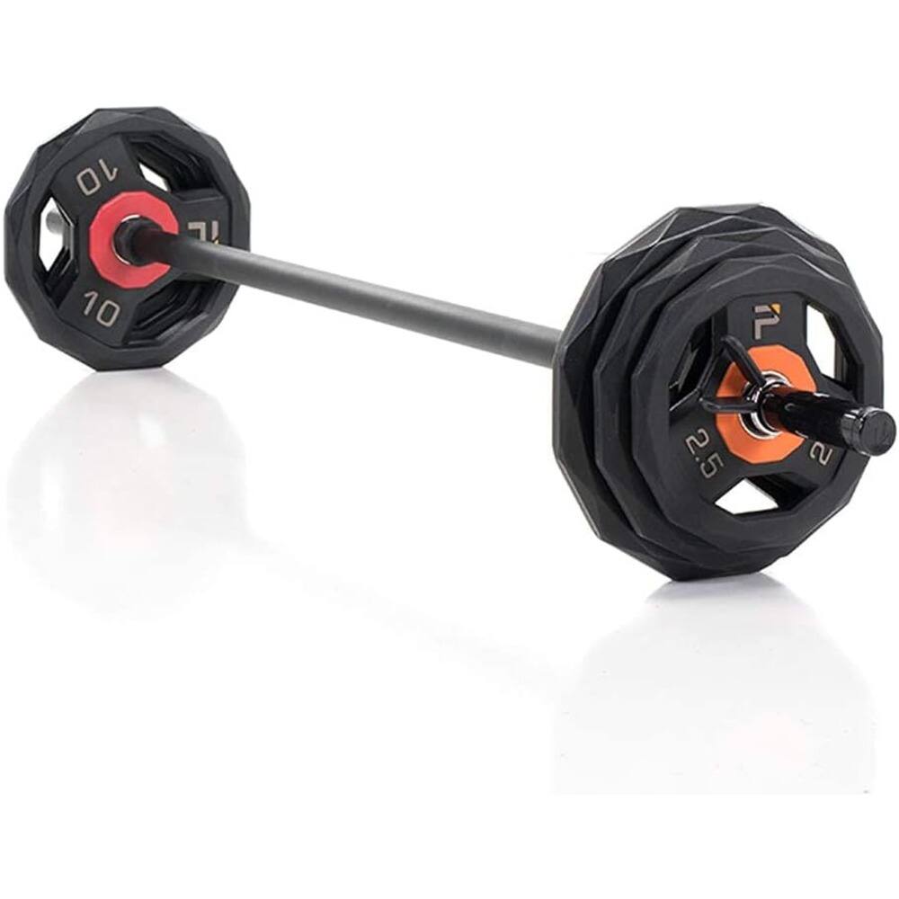 Alt View 1. Power Systems - ProElite 51" Cardio Barbell Bar with 150 lb Capacity - Black/Gray.