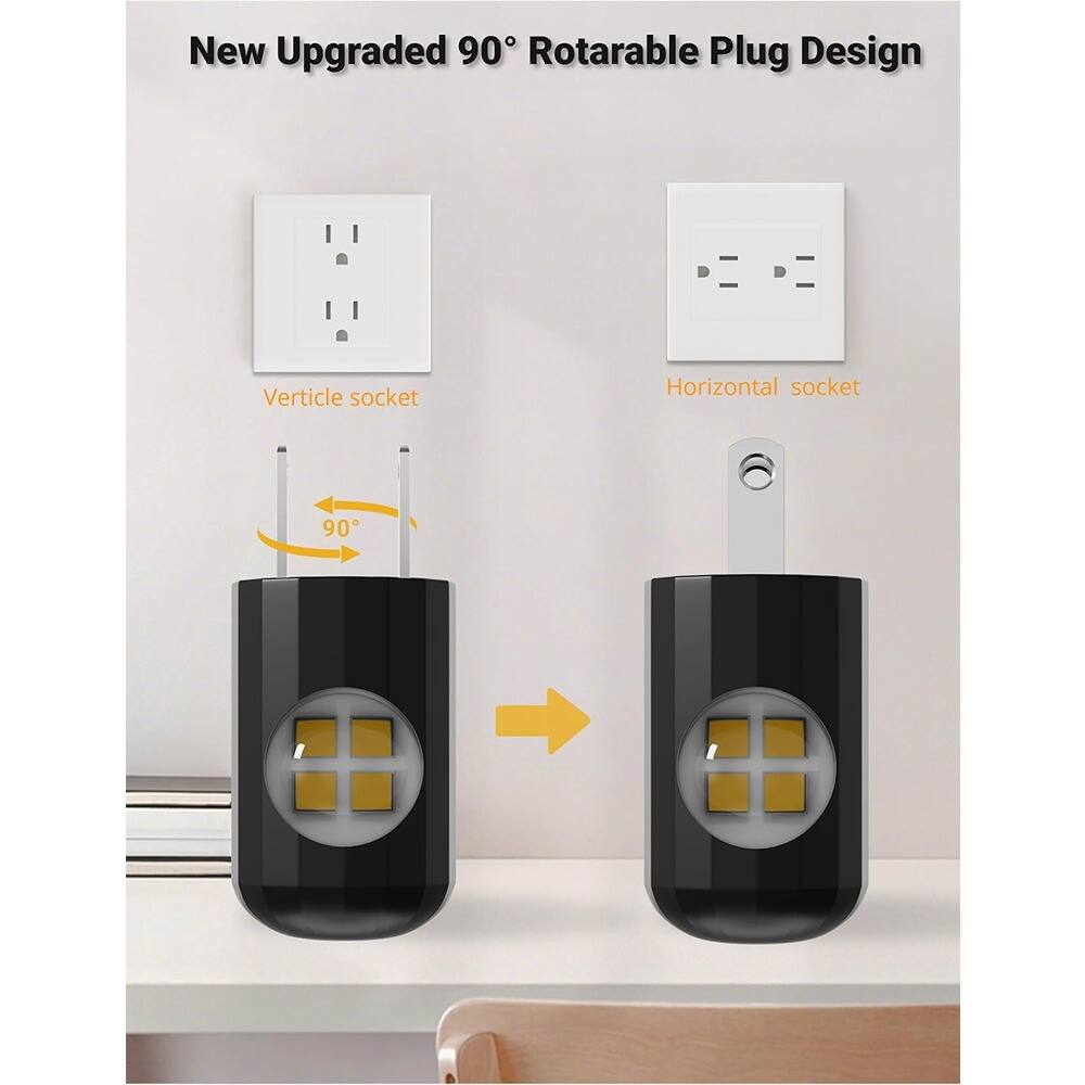 New Upgraded 90° Rotatable Plug Design

Vertical socket

Horizontal socket

90°