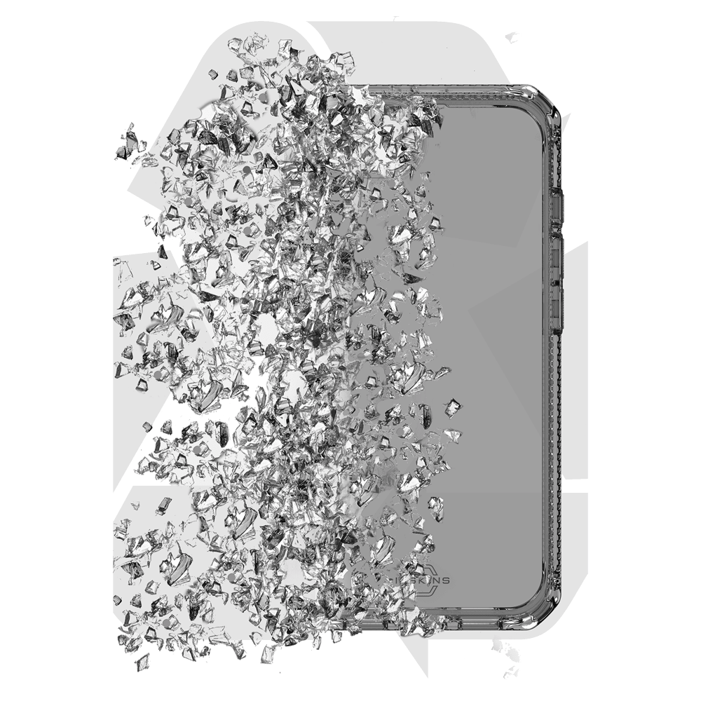 Alt View 7. Itskins - Spectrum_R Clear Case for Apple iPhone 16e / iPhone 15 / iPhone 14 / iPhone 13 - Black.
