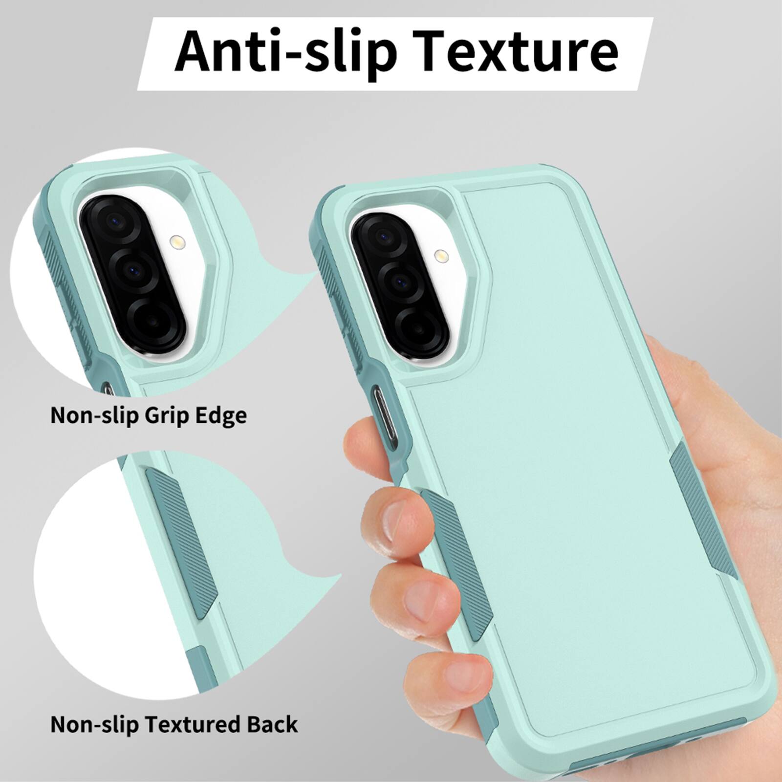 Anti-slip Texture

Non-slip Grip Edge

Non-slip Textured Back