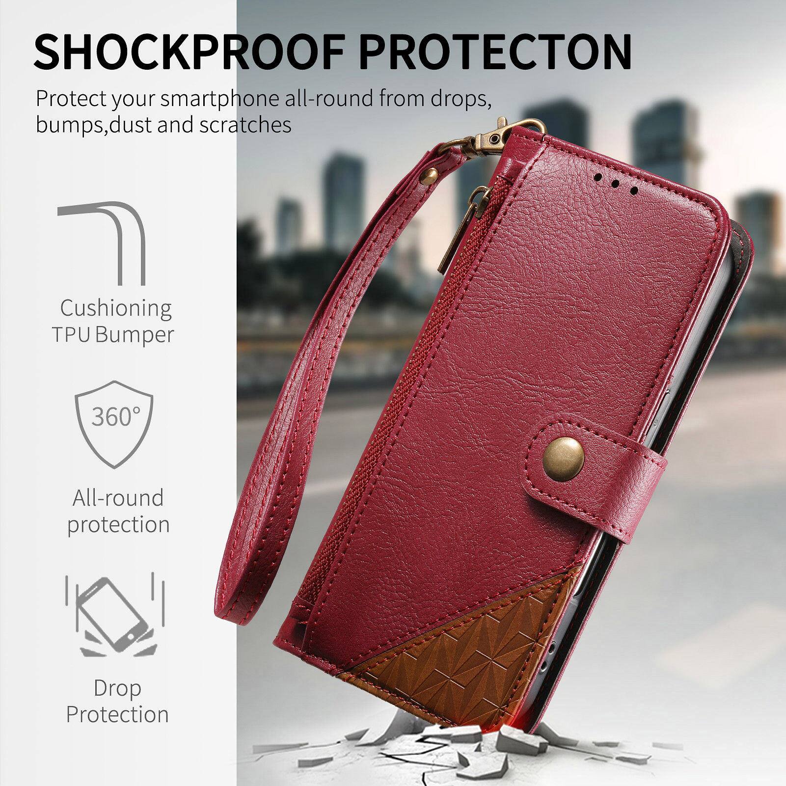 SHOCKPROOF PROTECTION  
Protect your smartphone all-round from drops, bumps, dust and scratches  

Cushioning TPU Bumper  
360° All-round protection  
Drop Protection
