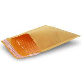 Fosmon - #4 Kraft Bubble Mailer 9.5" x 14.5", Padded Shipping Envelopes, 9.5 x 13.5" Usable Size - 25 Pack - Orange