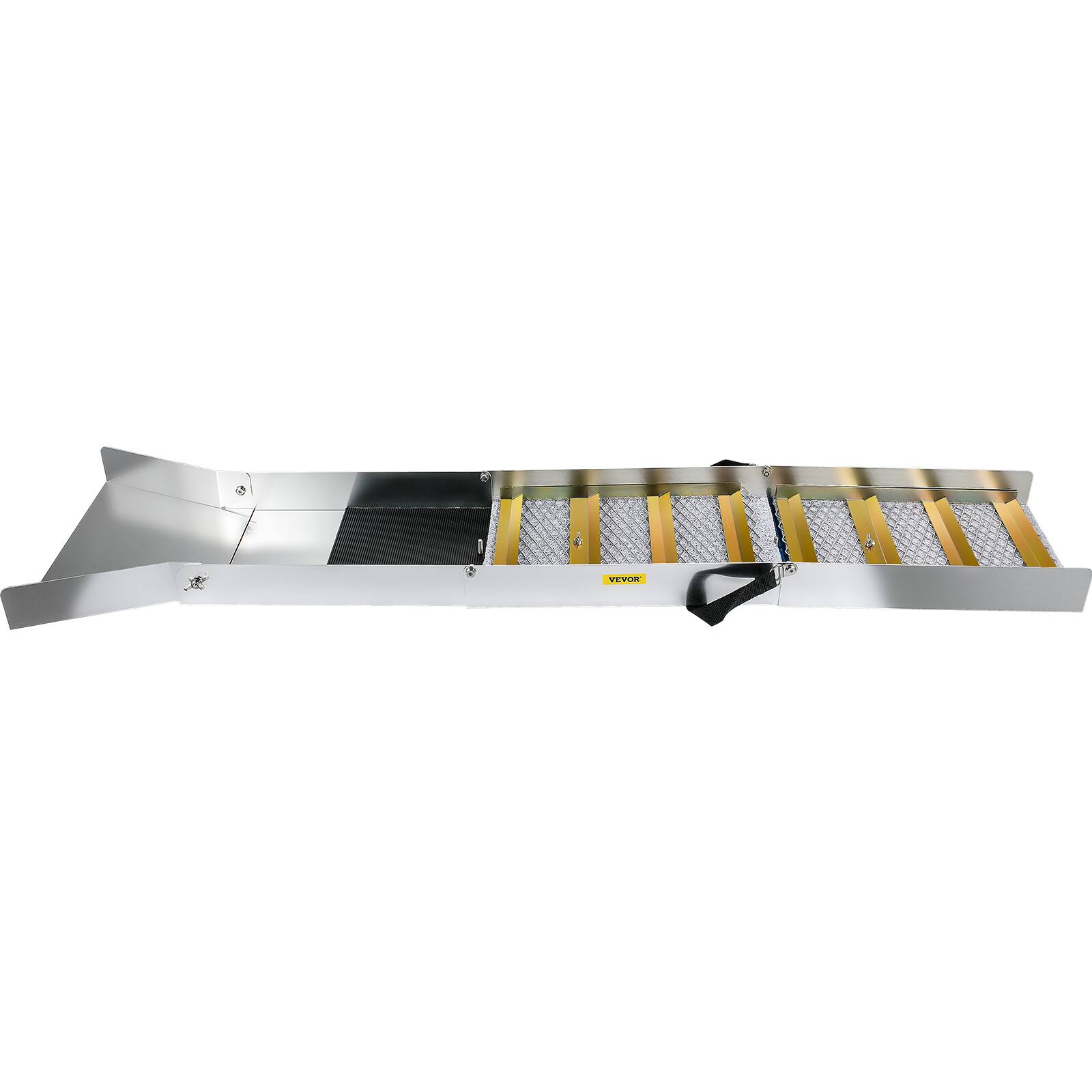 Alt View 5. VEVOR - Folding Aluminum Alloy Sluice Box, Compact 50" Sluice Boxes for Gold, Lightweight Gold Sluice Equipment, Portable Sluice - Silver.