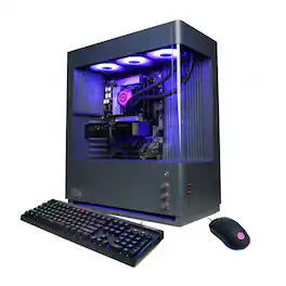 CyberPowerPC - Gaming Desktop - Intel Core Ultra 7 270K Plus - NVIDIA GeForce RTX 5070 12GB - 32GB DDR5 - 2TB PCIe 4.0 SSD Storage - Gray