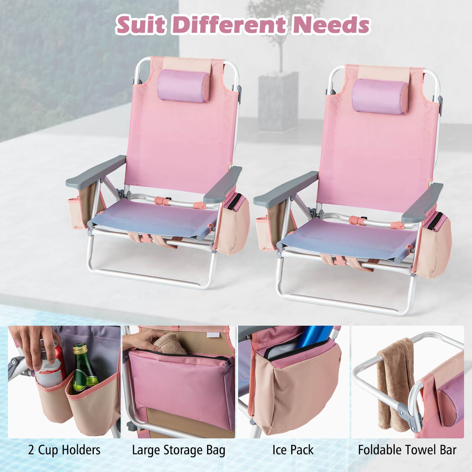Suit Different Needs

2 Cup Holders  
Large Storage Bag  
Ice Pack  
Foldable Towel Bar