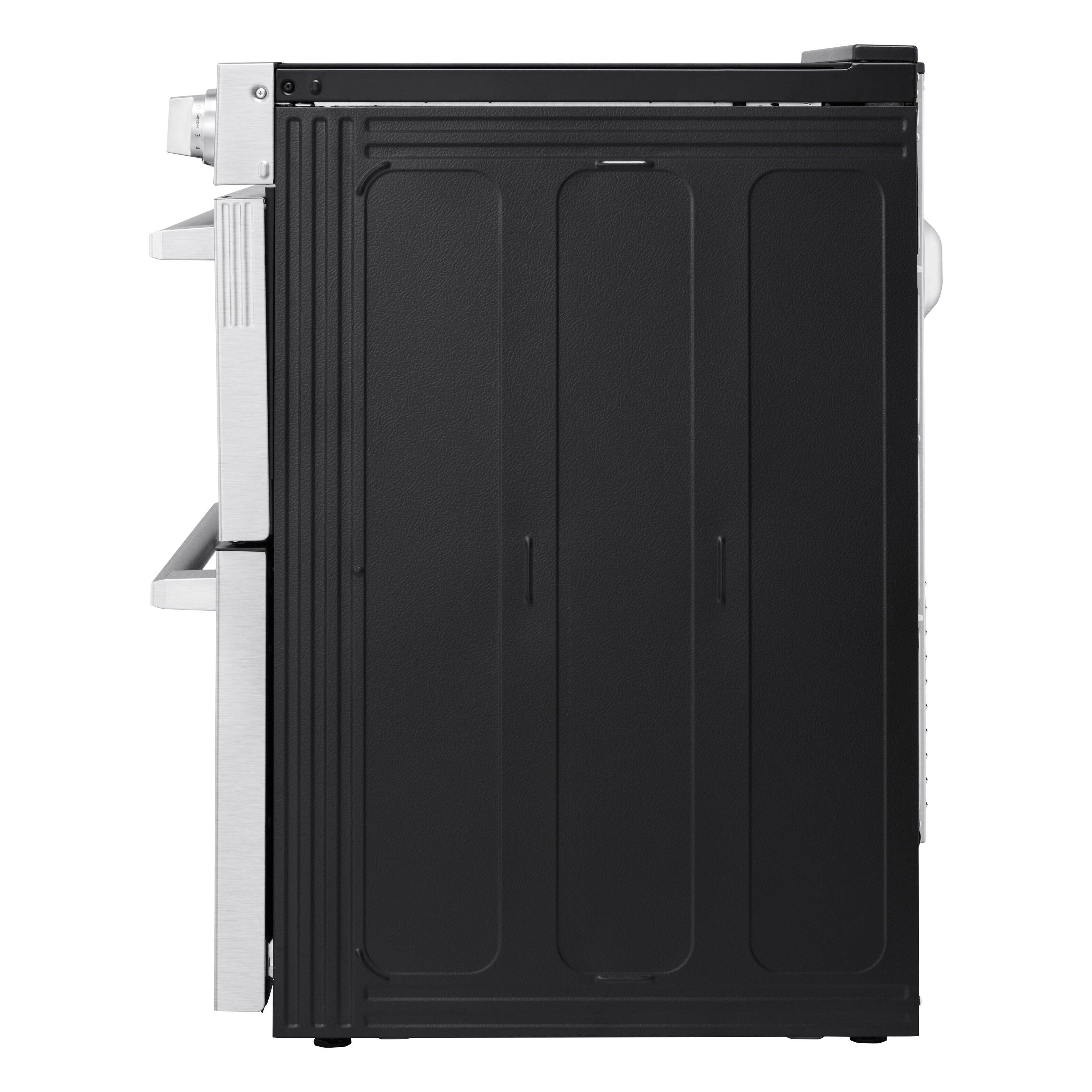 Alt View 28. LG - STUDIO 7.3 Cu. Ft. Slide-In Double Oven Electric True Convection Smart Range with EasyClean and Air Fry - PrintProof Stainless Steel.