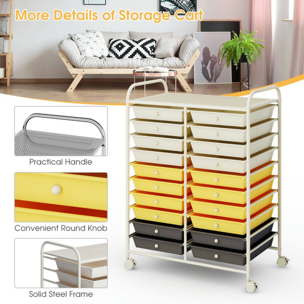 More Details of Storage Cart

- Practical Handle
- Convenient Round Knob
- Solid Steel Frame