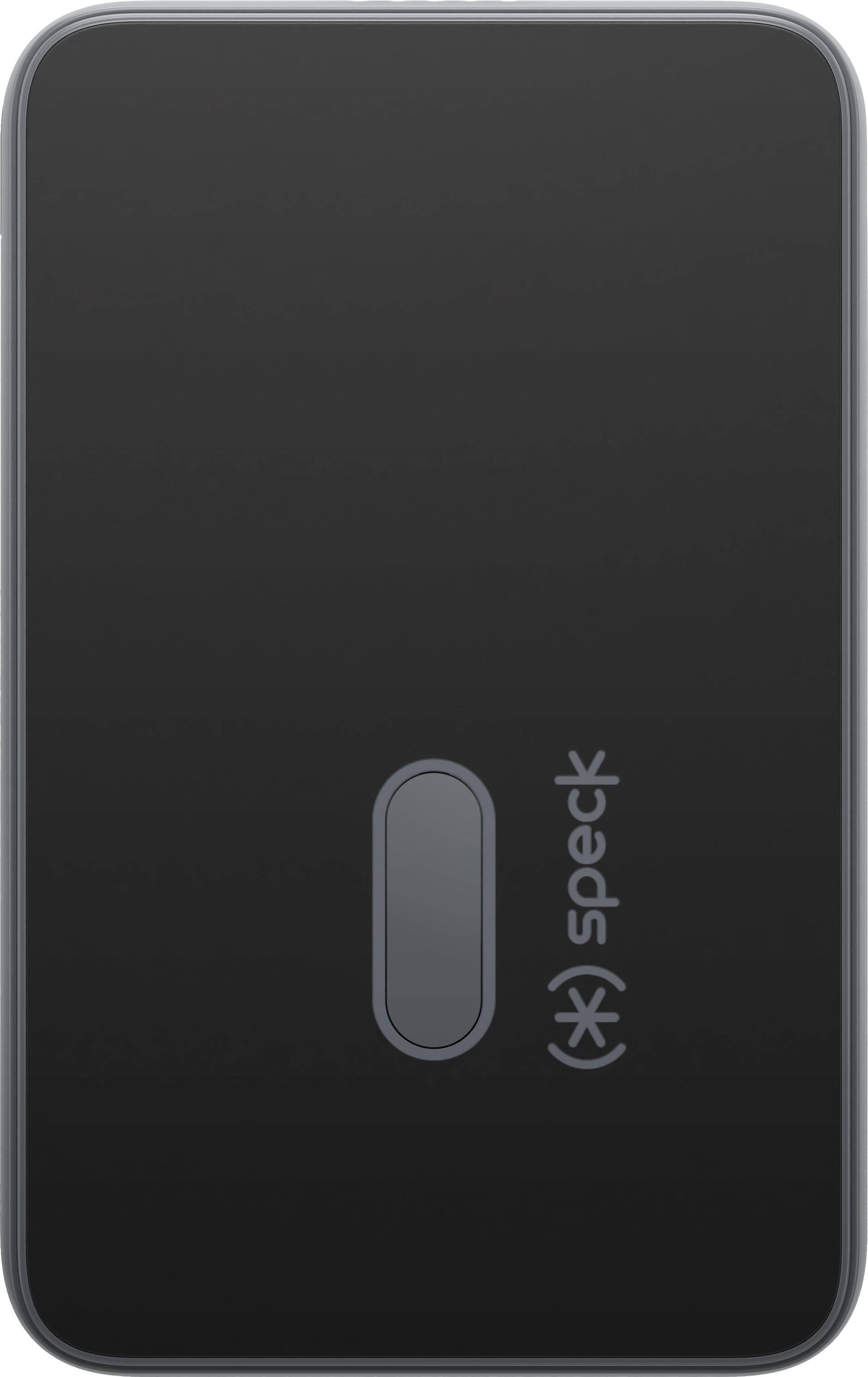 Angle. Speck - ClickLock StandyBank Portable Wireless Charger Black - Black.