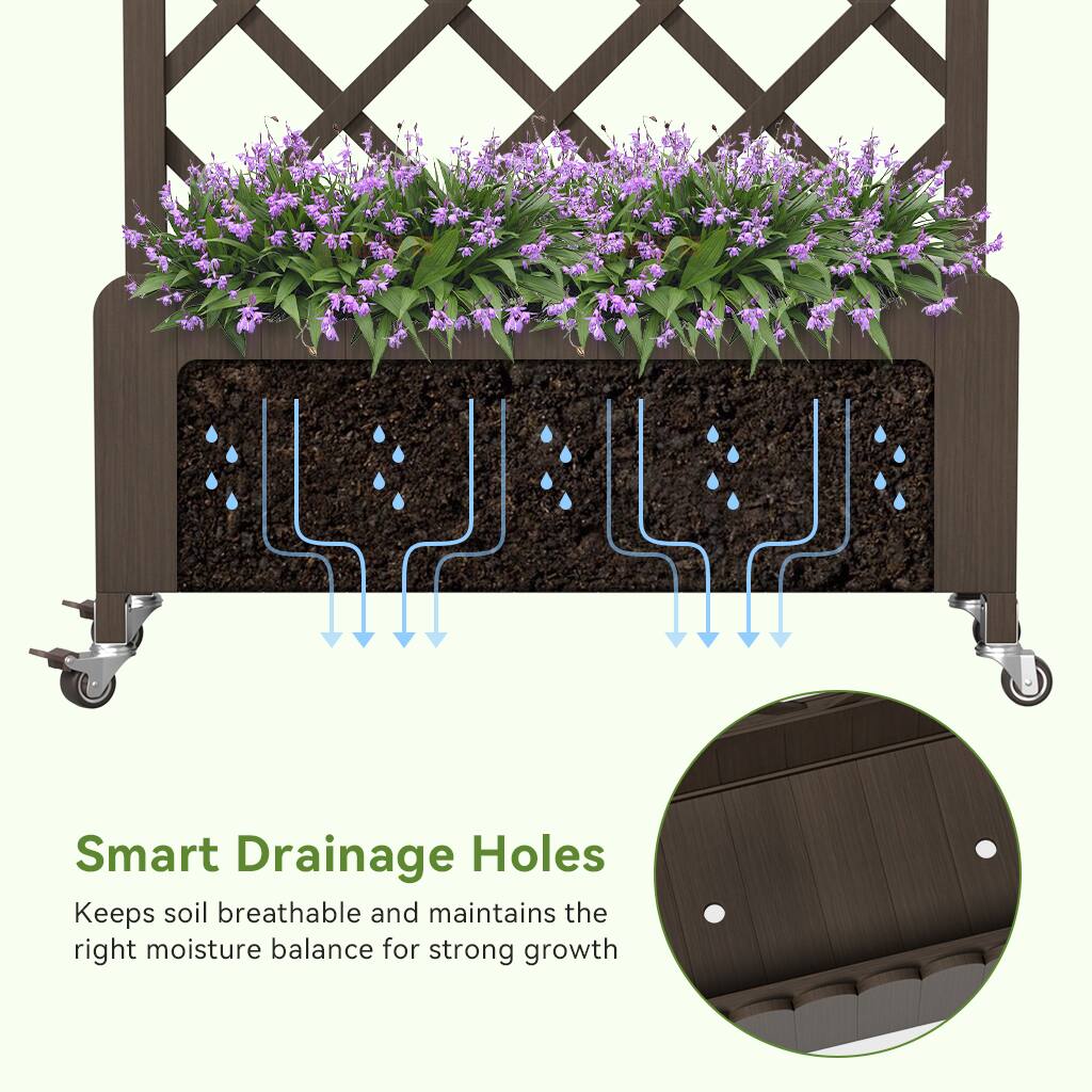 Smart Drainage Holes  
Keeps soil breathable and maintains the right moisture balance for strong growth