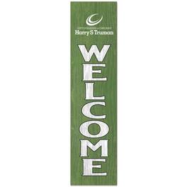 Jardine - Harry S Truman College Falcons 12" x 48" Outdoor Leaner Welcome Sign - Green