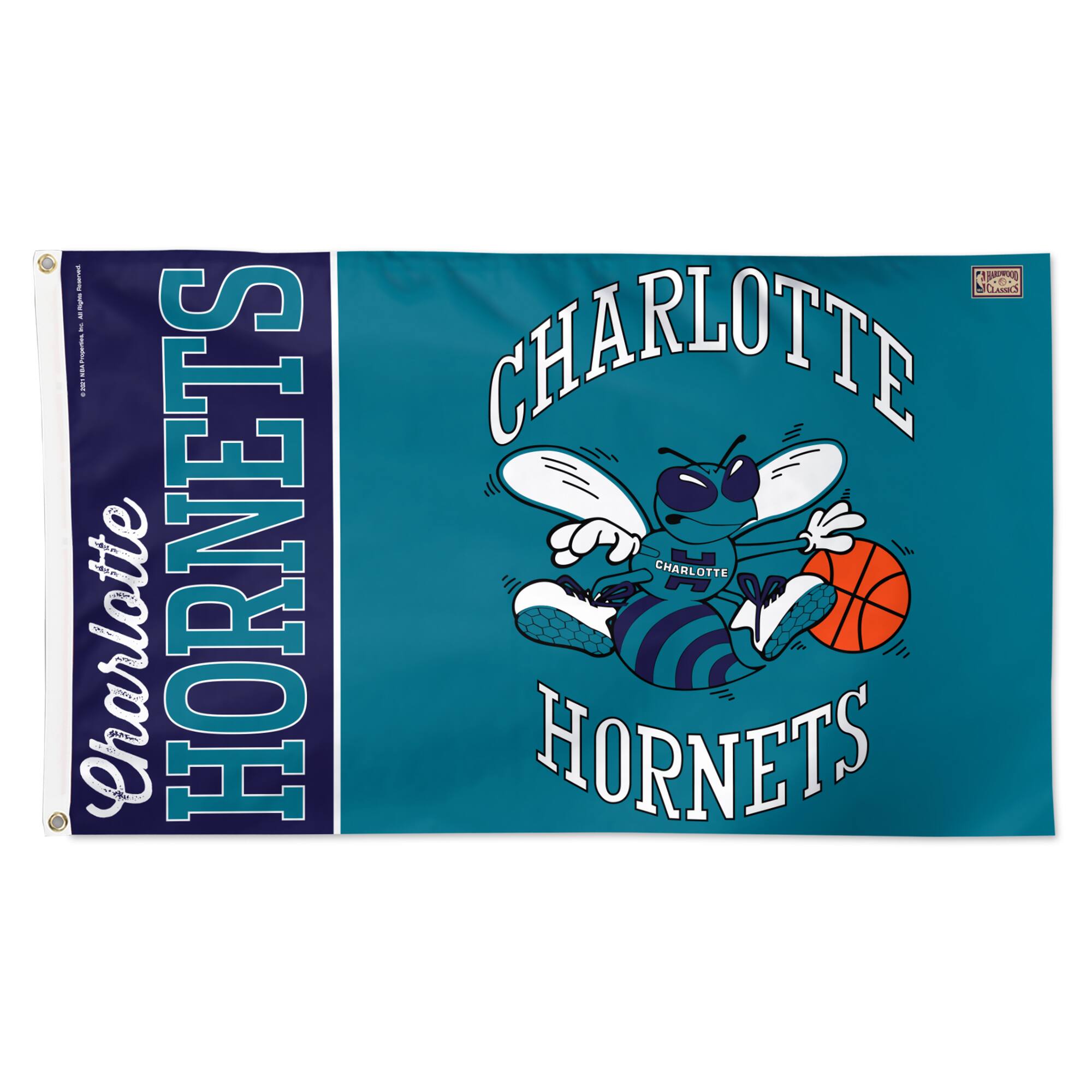 WinCraft - Charlotte Hornets 3' x 5' Single-Sided Heritage Deluxe Flag - Multicolor