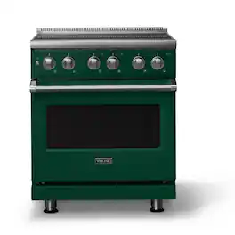 Viking - 30"W. Pro5S 4.7 Cu. Ft. Freestanding 4 Element Electric Convection Range - Ivy