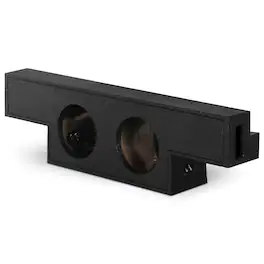 QPower - Dual 10" Sub Box for Chevy Silverado 1500, GMC Sierra 1500 (Non-HD) 04-06 - Black