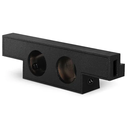 Front. QPower - QPower Dual 10" Sub Box for Chevy Silverado 1500, GMC Sierra 1500 (Non-HD) 04-06 - Black.