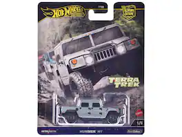 Hummer H1 Pickup Truck Gray Metallic "Terra Trek" Series Diecast Model Car by Hot Wheels