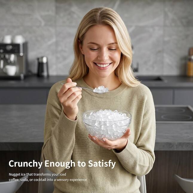 Crunchy Enough to Satisfy  
Nugget ice that transforms your iced coffee, soda, or cocktail into a sensory experience