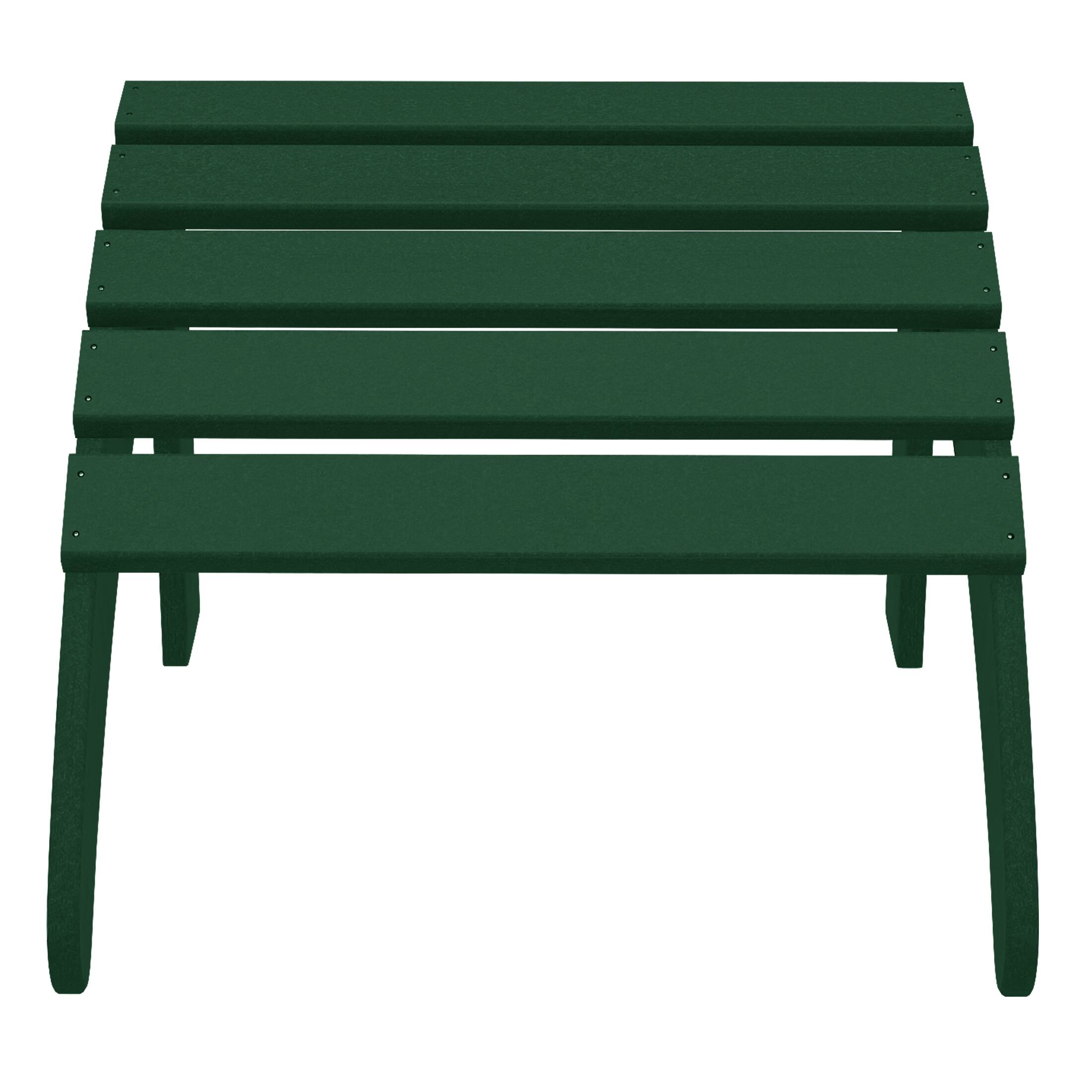 Alt View 1. WestinTrends - WestinTrends Highland 5-Piece Adirondack Chair with Folding Ottoman and Table Set - Dark Green.