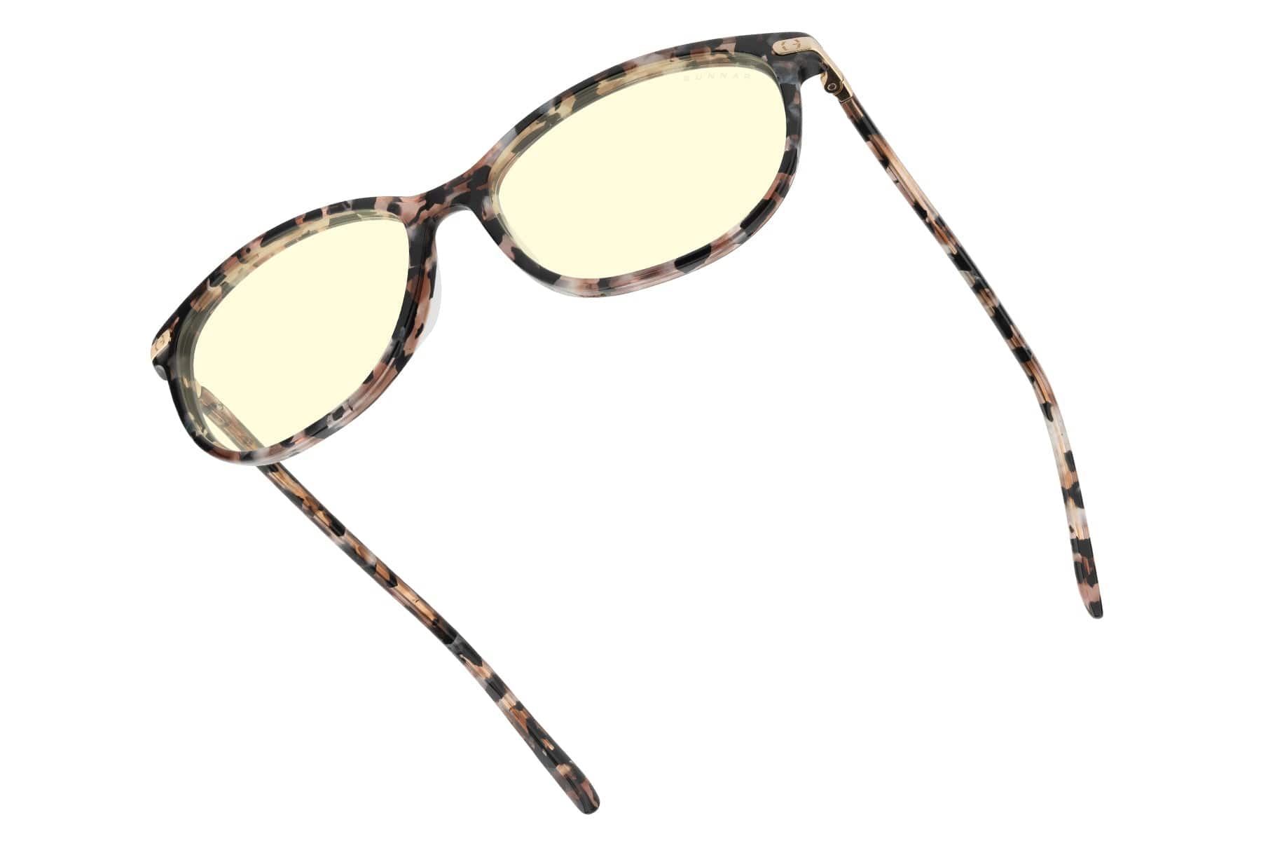 GUNNAR - Womens Computer Glasses - Ingrid, Amber Lens - Blue Light Blocking, Releive Dry Eye, Anti Glare - Pink Flower price history on PriceWatchPro