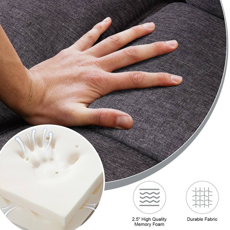 2.5" High Quality Memory Foam  
Durable Fabric